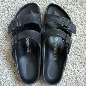 Birkenstock Arizona EVA Black Sandals women’s size 40 8.5 9 GUC Shoes
